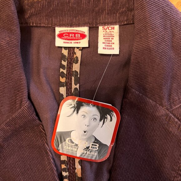 Womens Canyon River Blues Brown Courdoroy Dress Jacket Blazer Size S NWT - Picture 3 of 5